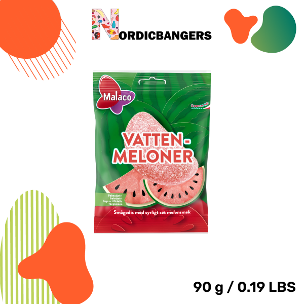 Swedish Candy - Malaco Sour Watermelons