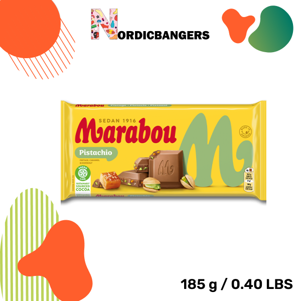 Swedish Candy - Marabou Milk Chocolate Pistachio