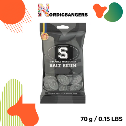 Swedish Candy -S-Marks Salty Licorice Foam