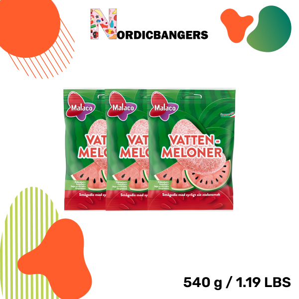 Swedish Candy - Malaco Sour Watermelons