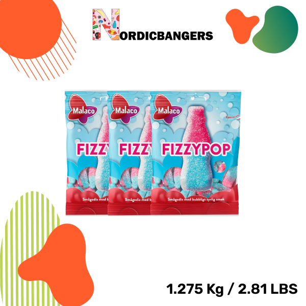 Swedish Candy - Malaco Fizzy Pop Bottles