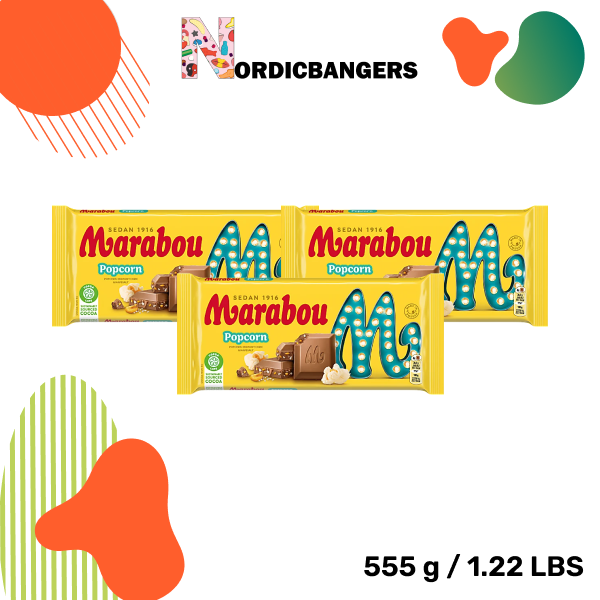 Swedish Candy - Marabou Milk Chocolate Popcorn