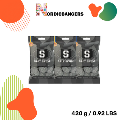 Swedish Candy -S-Marks Salty Licorice Foam