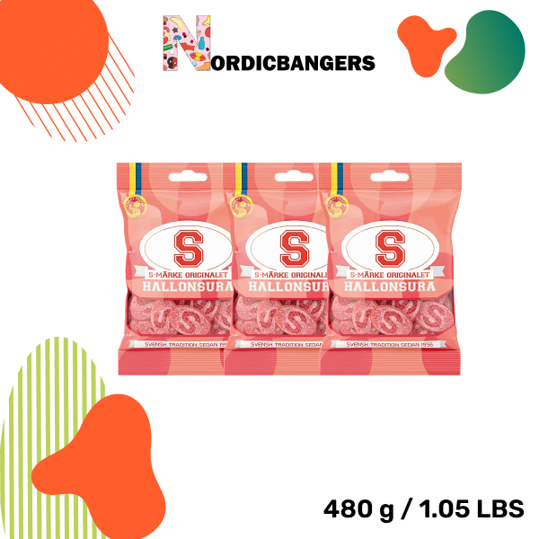 Swedish Candy - S-Marks Sour Raspberry