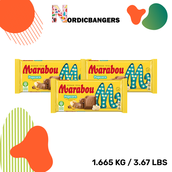 Swedish Candy - Marabou Milk Chocolate Popcorn