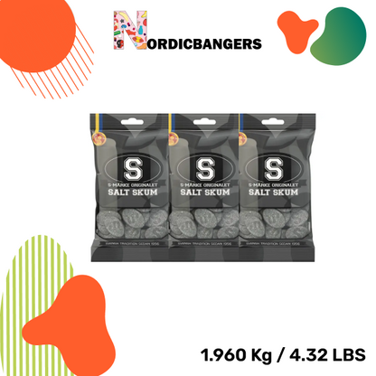 Swedish Candy -S-Marks Salty Licorice Foam