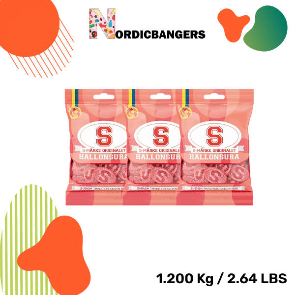 Swedish Candy - S-Marks Sour Raspberry