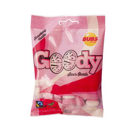 Swedish Candy - Bubs Strawberry/Vanilla Goodie