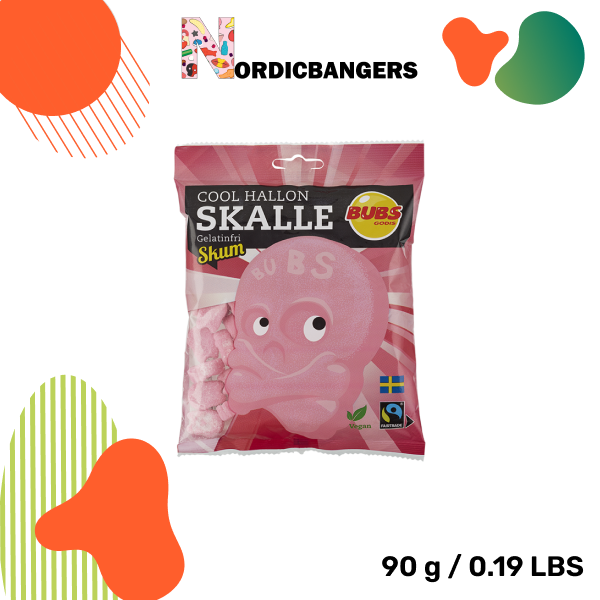 Swedish Candy - Bubs Cool Raspberry Skull Foam